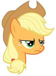 Size: 7000x9500 | Tagged: safe, artist:tardifice, imported from derpibooru, applejack, pony, honest apple, absurd resolution, angry, cowboy hat, female, freckles, hat, mare, simple background, solo, stetson, transparent background, vector