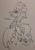 Size: 514x738 | Tagged: safe, artist:nekotigerfire, imported from derpibooru, part of a set, tianhuo, longma, them's fightin' herds, community related, female, flight, flying, monochrome, open mouth, solo, tianhuo (tfh), traditional art