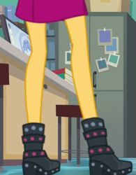 Size: 419x538 | Tagged: safe, imported from derpibooru, screencap, sunset shimmer, equestria girls, equestria girls series, forgotten friendship, boots, cropped, legs, pictures of legs, shoes