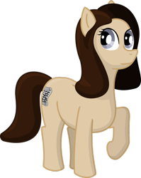 Size: 797x1003 | Tagged: safe, artist:malte279, imported from derpibooru, oc, oc only, oc:inky page, earth pony, pony, free to use, npc, pen and paper rpg, raised hoof, simple background, solo, transparent background, vector