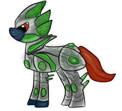 Size: 690x630 | Tagged: safe, artist:boushi33, imported from derpibooru, earth pony, pony, armor, glass armor, male, morrowind, simple background, solo, stallion, the elder scrolls, white background