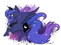 Size: 1987x1472 | Tagged: safe, artist:lceiandic, imported from derpibooru, princess luna, crying, female, sad, simple background, solo, transparent background