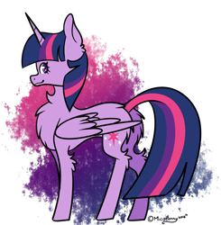 Size: 1310x1336 | Tagged: safe, artist:lceiandic, imported from derpibooru, twilight sparkle, alicorn, chest fluff, female, fluffy, simple background, solo, transparent background, twilight sparkle (alicorn)