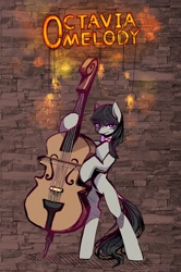 Size: 1212x1828 | Tagged: safe, artist:seamaggie, imported from derpibooru, octavia melody, earth pony, pony, bipedal, cello, female, mare, musical instrument, solo