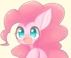 Size: 759x621 | Tagged: safe, artist:91o42, imported from derpibooru, pinkie pie, earth pony, pony, cute, diapinkes, female, looking at you, mare, simple background, solo