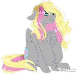 Size: 825x788 | Tagged: safe, artist:ohflaming-rainbow, imported from derpibooru, oc, oc only, oc:shibu, pegasus, pony, chest fluff, female, mare, simple background, sitting, solo, transparent background