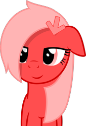 Size: 1881x2759 | Tagged: safe, artist:arifproject, imported from derpibooru, oc, oc only, oc:downvote, earth pony, pony, derpibooru, derpibooru ponified, female, floppy ears, high res, lidded eyes, mare, meta, ponified, simple background, smiling, smug, solo, transparent background, vector