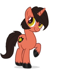 Size: 826x968 | Tagged: safe, artist:grimm821525, imported from derpibooru, oc, oc only, oc:glittering ray, pony, unicorn, base used, female, mare, raised hoof, simple background, solo, unshorn fetlocks, white background