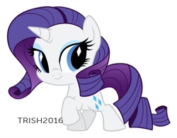 Size: 900x703 | Tagged: safe, artist:nanook123, imported from derpibooru, rarity, pony, unicorn, chibi, cute, female, looking at you, mare, raribetes, simple background, solo, white background