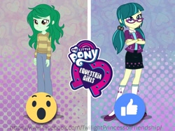 Size: 2048x1536 | Tagged: safe, imported from derpibooru, juniper montage, wallflower blush, equestria girls, equestria girls series, forgotten friendship, spoiler:eqg specials, facebook reactions