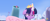 Size: 1920x804 | Tagged: safe, imported from derpibooru, screencap, pinkie pie, twilight sparkle, alicorn, earth pony, pony, my little pony: the movie, angry, cake, candle, crown, food, frosting, giant cake, jewelry, party cannon, regalia, smoke, twilight is not amused, twilight sparkle (alicorn), twilight sparkle is not amused, unamused