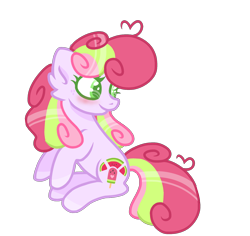 Size: 1800x1699 | Tagged: safe, artist:chococakebabe, imported from derpibooru, oc, oc only, oc:melon stride, earth pony, pony, female, mare, simple background, solo, transparent background