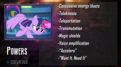 Size: 1768x992 | Tagged: safe, imported from derpibooru, twilight sparkle, alicorn, death battle, death battle!: raven vs twilight sparkle, exploitable meme, female, magic, meme, screwattack.com, solo, twilight sparkle (alicorn)