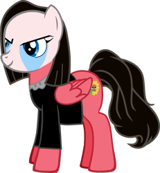 Size: 1519x1646 | Tagged: safe, artist:grapefruitface1, imported from derpibooru, oc, oc only, oc:piper angel blueblood, pony, pony creator, face paint, genesis, jewelry, musician, necklace, peter gabriel, ponified, show accurate, simple background, solo, transparent background