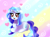 Size: 2600x1900 | Tagged: safe, artist:sweethearts11, imported from derpibooru, oc, oc only, oc:water, pony, unicorn, chibi, female, heart eyes, mare, prone, solo, wingding eyes