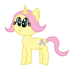 Size: 462x496 | Tagged: safe, artist:nightshadowmlp, imported from derpibooru, fluttershy, pony, unicorn, leak, spoiler:g5, fluttershy (g5 concept leak), fluttershy (g5), g5, g5 concept leak style, g5 concept leaks