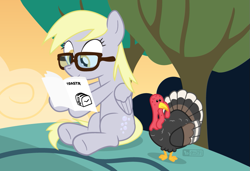 Size: 875x600 | Tagged: safe, artist:dm29, imported from derpibooru, derpy hooves, pegasus, pony, turkey, glasses, ikea, manual, reading, tree