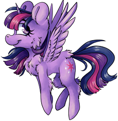 Size: 4556x4681 | Tagged: safe, artist:cutepencilcase, imported from derpibooru, twilight sparkle, alicorn, pony, absurd resolution, chest fluff, cute, female, looking back, simple background, smiling, solo, transparent background, twiabetes, twilight sparkle (alicorn)