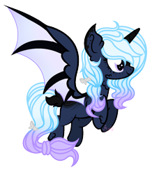 Size: 1164x1276 | Tagged: safe, artist:101xsplattyx101, imported from derpibooru, oc, oc only, oc:shimmering moon, alicorn, bat pony, bat pony alicorn, female, mare, simple background, solo, transparent background