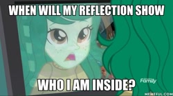 Size: 600x337 | Tagged: safe, edit, edited screencap, imported from derpibooru, screencap, wallflower blush, equestria girls, equestria girls series, forgotten friendship, disney, image macro, invisible (song), meme, memeful.com, mulan