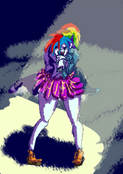 Size: 1239x1753 | Tagged: safe, artist:yzaicreates, deleted from derpibooru, imported from derpibooru, rainbow dash, equestria girls, solo