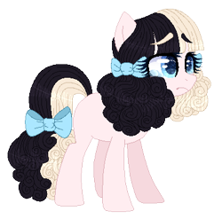 Size: 387x383 | Tagged: safe, artist:kittyx-galaxy, imported from derpibooru, oc, oc only, earth pony, pony, bow, female, hair bow, mare, simple background, solo, tail bow, transparent background