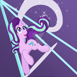 Size: 1024x1024 | Tagged: safe, artist:yoshimarsart, imported from derpibooru, starlight glimmer, pony, female, magic, solo, stars, watermark