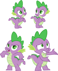 Size: 3000x3675 | Tagged: safe, artist:cloudy glow, artist:cloudyglow, imported from derpibooru, spike, dragon, the times they are a changeling, fangs, male, open mouth, simple background, solo, transparent background, vector