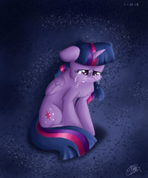 Size: 1000x1200 | Tagged: safe, artist:pepsi-starbeam, imported from derpibooru, twilight sparkle, alicorn, pony, my little pony: the movie, chest fluff, crying, female, sad, solo, twilight sparkle (alicorn)