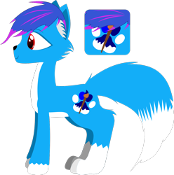 Size: 1210x1219 | Tagged: safe, artist:carloscreations, imported from derpibooru, oc, oc only, oc:deuxie, fox, fox pony, pony, simple background, transparent background, vector