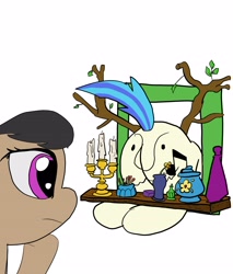 Size: 2819x3309 | Tagged: safe, artist:platypus in a can, artist:platypus-pancakes, imported from derpibooru, dj pon-3, octavia melody, vinyl scratch, pony, anatomically incorrect, incorrect leg anatomy, reaction, rear view, stuck, winnie the pooh