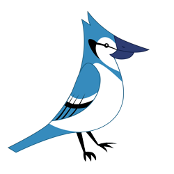 Size: 3000x3000 | Tagged: safe, artist:korikian, imported from derpibooru, bird, blue jay, ambiguous gender, animal, simple background, solo, transparent background, vector