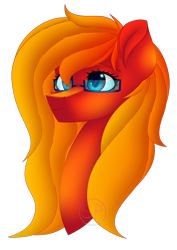 Size: 842x1191 | Tagged: safe, artist:sapphirepaints, imported from derpibooru, oc, oc:sunrise tune, bust, happy, portrait, simple background, smiling, transparent background