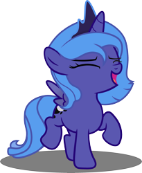 Size: 2941x3588 | Tagged: safe, artist:dassboshit, artist:eiti3, artist:karmakstylez, edit, imported from derpibooru, princess luna, alicorn, pony, cute, female, filly, lunabetes, show accurate, simple background, solo, transparent background, vector, woona, younger