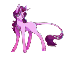 Size: 3600x3200 | Tagged: safe, artist:uunicornicc, imported from derpibooru, starlight glimmer, pony, unicorn, female, leonine tail, looking at you, mare, missing cutie mark, simple background, smiling, solo, transparent background, unshorn fetlocks