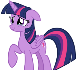 Size: 2576x2364 | Tagged: safe, artist:andoanimalia, imported from derpibooru, twilight sparkle, alicorn, pony, shadow play, crying, female, floppy ears, folded wings, mare, raised hoof, simple background, smiling, solo, tears of joy, transparent background, twilight sparkle (alicorn), vector, wings