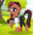Size: 600x635 | Tagged: safe, imported from derpibooru, oc, oc only, oc:trie hard, pony, clothes, lake, mountain, red and black oc, scenery, solo, tights, tree