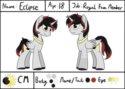 Size: 2800x2000 | Tagged: safe, artist:cloudy95, imported from derpibooru, oc, oc only, oc:eclipse, alicorn, pony, alicorn oc, high res, male, reference sheet, simple background, solo, stallion, transparent background, unshorn fetlocks