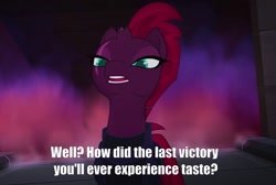 Size: 1194x804 | Tagged: safe, edit, edited screencap, imported from derpibooru, screencap, tempest shadow, my little pony: the movie, dragon ball, dragon ball super, jiren, text