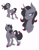 Size: 5100x6600 | Tagged: safe, artist:ambris, imported from derpibooru, oleander, classical unicorn, them's fightin' herds, absurd resolution, colored hooves, colored sketch, community related, curved horn, female, looking back, mare, oleander (tfh), simple background, smiling, solo, unshorn fetlocks, white background