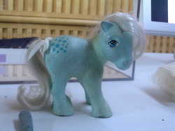 Size: 800x600 | Tagged: safe, imported from derpibooru, bubbles (g1), g1, irl, photo, prototype, toy, wax