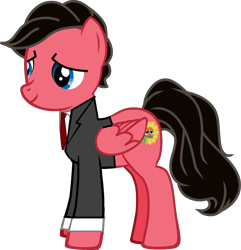 Size: 1656x1716 | Tagged: safe, artist:grapefruitface1, imported from derpibooru, oc, oc only, oc:piper angel blueblood, pony, pony creator, alternate clothes, alternate costumes, clothes, necktie, peter gabriel, ponified, show accurate, simple background, solo, suit, transparent background