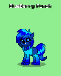 Size: 509x640 | Tagged: safe, imported from derpibooru, oc, oc only, oc:blueberry punch, pony, wolf, pony town, solo