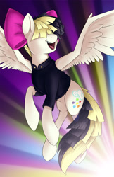 Size: 3300x5100 | Tagged: safe, artist:spiritofthwwolf, imported from derpibooru, songbird serenade, pegasus, pony, my little pony: the movie, clothes, female, mare, open mouth, smiling, solo