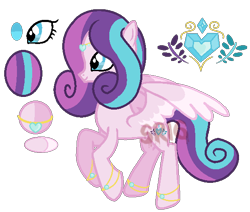 Size: 590x501 | Tagged: safe, artist:superrosey16, imported from derpibooru, oc, oc only, oc:crystal heart, crystal pony, pegasus, pony, crystallized, female, mare, offspring, parent:princess cadance, parent:shining armor, parents:shiningcadance, simple background, solo, transparent background, watermark