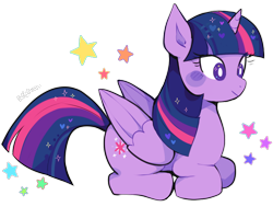 Size: 840x635 | Tagged: safe, artist:dottyboxx, imported from derpibooru, twilight sparkle, alicorn, pony, cute, female, lying down, mare, ponyloaf, prone, side view, simple background, solo, stars, transparent background, twiabetes, twilight sparkle (alicorn)