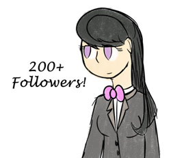 Size: 500x462 | Tagged: safe, artist:erthilo, imported from derpibooru, octavia melody, human, ask octavia, bowtie, female, humanized, no pupils, solo