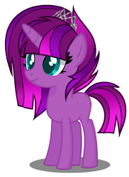 Size: 1080x1484 | Tagged: safe, artist:little903, imported from derpibooru, oc, oc only, oc:darklight storm, pony, unicorn, crown, female, jewelry, magical lesbian spawn, offspring, parent:tempest shadow, parent:twilight sparkle, parents:tempestlight, regalia, simple background, solo, teenager, transparent background