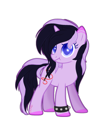 Size: 1369x1569 | Tagged: safe, artist:sodapopfairypony, imported from derpibooru, oc, oc only, oc:chia seed, pony, unicorn, base used, female, mare, simple background, solo, spiked wristband, transparent background, wristband