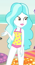 Size: 365x667 | Tagged: safe, imported from derpibooru, screencap, paisley, equestria girls, equestria girls series, lost and found, clothes, cropped, paisley's beach shorts swimsuit, swimsuit